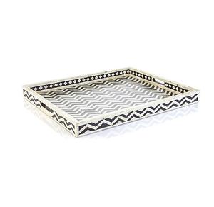 Bone Inlay Customised Serving Indian Handmade Tray in Various <b>Colours</b> BEST SELLING BONE INLAY SERVING TRAY NEW BONE INLAY - Product Image 3