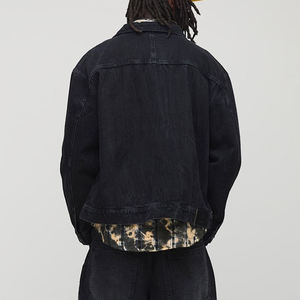 Veste en jean acidwash de haute qualité pour hommes Vêtements décontractés d'hiver respirants Conception personnalisée Veste en jean du fabricant en gros pour homme - Product Image 2