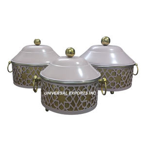 Cazuela de acero inoxidable de diseñador hecho a mano de alta calidad, clásico, elegante, de alimentos de nuevo calentador Metal, venta al por mayor, nuevo artículo - Product Image 6