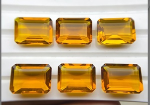 พลอยซิทรีนธรรมชาติเจียระไน-อัญมณีซิทรินเจียระไนจากมรกต-หินแท้คุณภาพสูงในราคาขายส่ง - Product Image 3