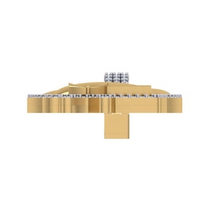 จี้รูปกระต่ายสำหรับเด็ก ประดับเพชรแท้ SI ธรรมชาติ ทองคำแท้ 10K/14K/18K สีเหลือง-จี้สไตล์ฮิปฮอป - Product Image 2