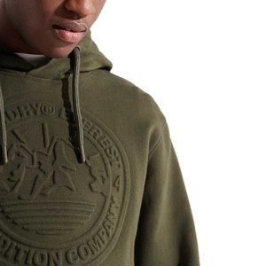 Sudaderas con capucha de gran tamaño con logotipo personalizado en relieve para mujer, ropa de invierno de patrón sólido con cuello cómodo con capucha para hombres - Product Image 5