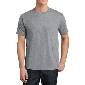 เสื้อยืดแขนสั้นคอกลมผ้าคอตตอนแท้ทรงหลวมสีพื้นสีขาวเสื้อยืดผู้ชายและผู้หญิงสีทึบ - Product Image 1