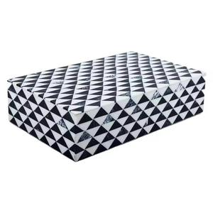 Solución de almacenamiento de arte popular elegante y moderno, regalo, incrustaciones de resina de hueso únicas, diseño de modelo, Color negro y azul con material de madera, amor - Product Image 3