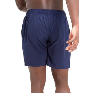 กางเกงขาสั้นออกกำลังกายน้ำหนักเบาสำหรับผู้ชายกางเกงขาสั้นสำหรับใส่วิ่งกีฬาถักทรงโอเวอร์ไซส์ผ้าย้อมสีพื้น - Product Image 4