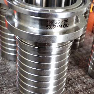 SS304 SS316L Sanitary Stainless Steel <b>Tri</b> Clover Adapter Food Grade <b>Clamp</b> Hose Fitting High Pressure Shank Crimp Pipe Fittings - Product Image 2