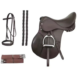 Silla de Montar para Caballo de Cuero Puro de Primera Calidad Negra / Silla de Montar de Cuero Genuino de Alta Calidad - Product Image 4