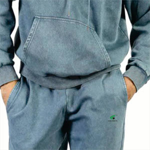 Mens Winter Sports Fleece Jogger Two-Piece Custom Logo Hoodie & Jogging <b>Trousers</b> Tracksuit Casual Wear Wholesale - Product Image 6