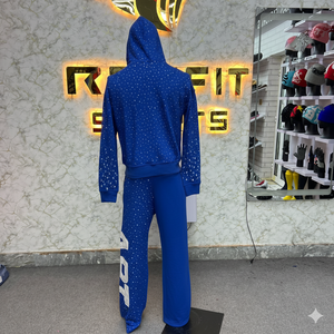Créez Votre Style : Survêtement Homme Haute Qualité Rexfit – Ensemble Sportif Streetwear avec Sweat à Capuche Entièrement Zippé et Pantalon de Jogging Effet Usé - Product Image 3