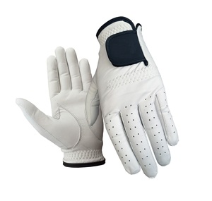 Gants de golf en cuir blanc 100% Cabretta pour hommes Gants de golfeur perforés de qualité supérieure avec écran tactile pour les sports de plein air à usage décontracté - Product Image 5
