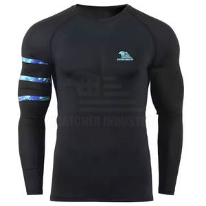 Top Venta Mejor Producto Rash Guard En Manga Larga Último Diseño MMA Wear personalizado Color Rash Guard - Product Image 1