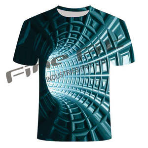 Camiseta ligera informal de secado rápido de poliéster suave con estampado de sublimación de logotipo personalizado Unisex para hombres y mujeres 100% algodón cómodo - Product Image 2