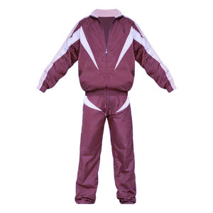 Venta al por mayor en línea 100% algodón Jogging Sports Track Suit Unisex Windbreaker Set tamaños personalizables bordado trajes transpirables - Product Image 6