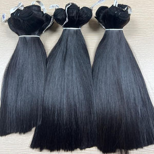 Human <b>Hair</b> Bundles No Mixed <b>Synthetic</b> Bone Straight <b>Hair</b> Bundles Vietnamese Raw <b>Hair</b> Cuticle Aligned - Product Image 1