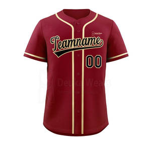 Ensemble de maillot et pantalon de baseball personnalisé OEM/ODM avec logo sublimé, nom et numéro en twill, tissu 100% polyester - Product Image 2
