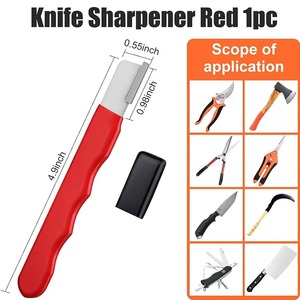 Ensemble de 4 ciseaux de jardinage de qualité industrielle, pierre à aiguiser, sécateurs en acier inoxydable, lames durables et tranchantes, courbées, OEM - Product Image 6