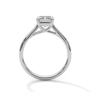 2.0ct Emerald Cut CZ <b>Solitaire</b> <b>Ring</b> 925 Sterling <b>Silver</b> Classic Engagement Band - Product Image 5