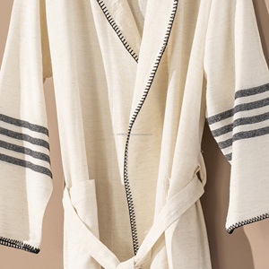 เสื้อคลุมอาบน้ำคอตตอนสำหรับทั้งชายและหญิงทำจากไก่งวงเนื้อผ้าระบายอากาศได้ดีน้ำหนักเบาชุดนอนฤดูร้อนตลอดทั้งปี - Product Image 2