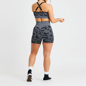 Short de yoga respirant léger taille haute pour femme Short de course d'entraînement de contrôle du ventre - Product Image 4