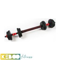 Set de Mancuernas de 10 Kg con 4 Discos de 1 Kg + 4 de 1.25 Kg + 2 Barras de 35 Cm | Pesa de Gimnasio | Equipo de Gimnasio | Desde España