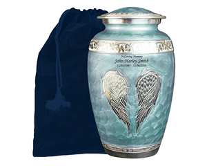 Urna de cremación para adultos de estilo americano elegante, recuerdo conmemorativo de metal decorativo y funcional con diseño floral para cenizas humanas - Product Image 6