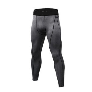 Conjunto de compresión gris de alta calidad para hombre, diseño personalizado, ropa de entrenamiento lisa de mejor Material para otoño, ropa de calle, Logo Fitness - Product Image 3