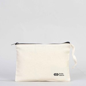 Bolsa de Algodón Resistente con Cierre, 8W X 6H, Sin Forro, Bolsa de Mano para Mujer, Bolsa de Almacenamiento para Suministros de Scrapbooking, Embalaje para Papelería - Product Image 5