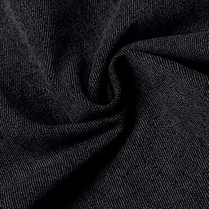 2022 Custom Designs Men's High Quality Black Denim Jacket Washable Fitted Jeans Jacket with <b>Snap</b>-Down Stand Collar - Product Image 6