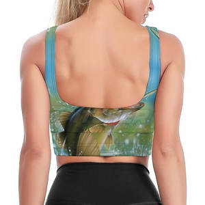 Sujetador Deportivo de Pesca para Mujer de Alta Calidad con Protección Solar UPF 50, Transpirable, Estampado, Ecológico, de Tela Ligera de Spandex/Poliéster - Product Image 4