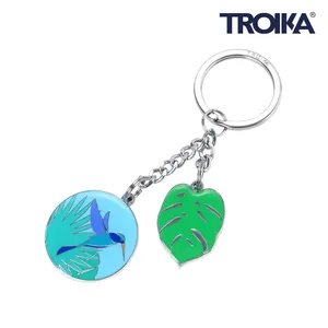 Portachiavi Personalizzato Kolibri Colibrì Monstera, Gadget Promozionale Personalizzabile con Moschettone - Product Image 1
