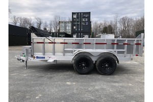 Remolque de Aluminio de Doble Eje con Elevación Hidráulica 7x14 para Transporte Pesado - Product Image 2