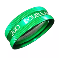 BLUE COLOR 20D LENS DOUBLE ASPHERIC LENS for EYE TESTING LENS WITH BOX PACKING......