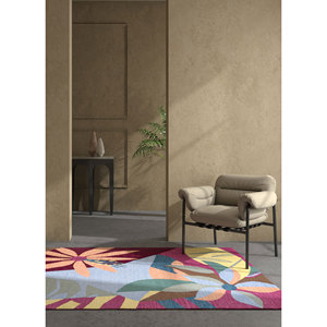 พรมขนสัตว์ทอมือลายดอกไม้ Orenda Multi Flat Weaves รุ่น Jaipur US Rugs สำหรับบ้าน ข้างเตียง ทางเดิน รูปทรงสี่เหลี่ยมผืนผ้า รุ่น DW-217 - Product Image 5