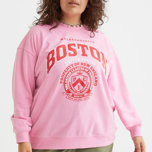 Sudaderas y Camisetas para Mujer de 180 g/m², 100 % Algodón, con Logotipo Personalizado, Transpirables, Cómodas, Ecológicas, Sudadera de Cuello Redondo para Mujer - Product Image 1