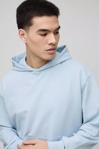 Custom Men's Oversized Hoodie Wholesale Manufacturer Breathable Cotton Blended Oversized Hoodie For Men - Product Image 3