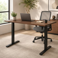 Pied de table de bureau ergonomique à manivelle pour bureau de direction, réglable en hauteur, pour position assise ou debout