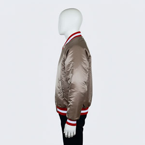 Veste bomber en laine de haute qualité, veste de sport universitaire pour hommes, lettres brodées sur le devant, veste d'hiver grande taille pour hommes - Product Image 4