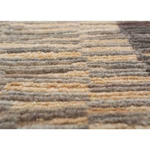 พรมขนสัตว์ถักมือสีเบจน้ำตาล รุ่น Re-1525 ลายทางแบบอัฟกัน รูปทรงสี่เหลี่ยมผืนผ้า สำหรับตกแต่งบ้าน ห้องนั่งเล่น และทางเดิน - Product Image 3