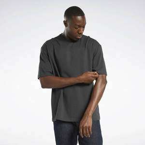 T-shirt décontracté pour homme en jersey délavé à l'acide, 100% coton, taille oversize - Product Image 1