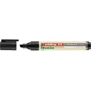 Marcadores para Pizarra Blanca Edding 29 EcoLine de 1-5 mm, Negros, para Resaltar Información e Ideas Importantes con Tinta Duradera y Ecológica - Product Image 1