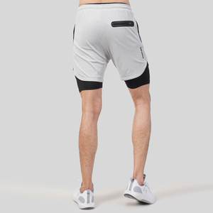 Short de sport personnalisé unisexe pour sports d'hiver en maille pour la course à pied et le fitness ensemble en coton uni de grande taille pour les collations de sports d'été - Product Image 2
