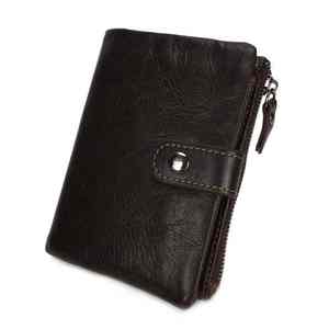 Portefeuille en cuir long à la mode avec doublure en lin et fermeture à glissière RFID motif de paysage - Product Image 4