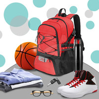 Grand sac à dos avec plusieurs poches Sac de voyage pour le basketball le week-end Sac de basket pour entraîneurs et entraîneurs