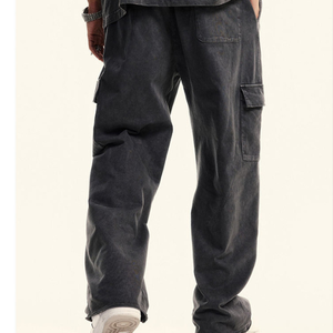 Nouveau luxe lavé jambes larges hommes Baggy Track pantalon décontracté survêtement pantalon pour hommes pantalon ample pantalon de survêtement homme pantalon - Product Image 4