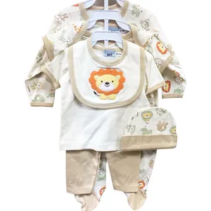 Оптовая продажа, 6 шт., детская одежда для сна 3-18 месяцев, подарочная упаковка для новорожденных, детская одежда, подарок, 100%, хлопковая детская одежда, подарочный набор
