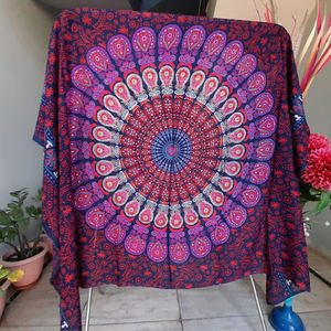 ผ้าพันคอพิมพ์ลาย Mandala,2023เรยอน Sarong สำหรับชายหาดชุดว่ายน้ำปรับแต่งได้ - Product Image 4