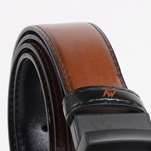 Ceinture en cuir de qualité supérieure, prix de gros, cuir véritable, sangle ajustable, boucle avec logo personnalisé - Product Image 3