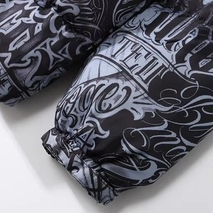 Vestes d'hiver matelassées surdimensionnées personnalisées en sublimation pour hommes, streetwear, hiver 2025, veste matelassée épaisse en duvet - Product Image 5