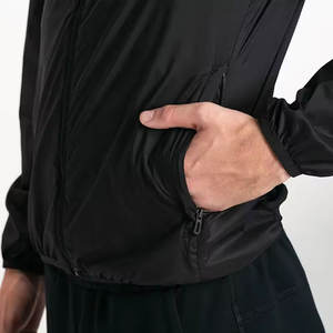 Veste d'extérieur pour homme, résistante à l'eau, séchage rapide, fine, coupe-vent, à capuche, respirante, réfléchissante, décontractée - Product Image 5