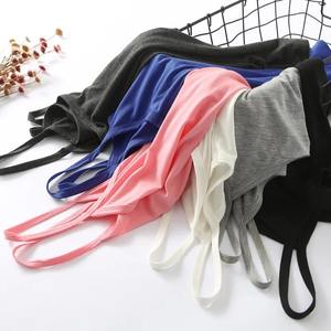 2025 verano Mujer camiseta sin mangas básica algodón Mujer Casual Color sólido blanco rosa azul sin mangas blusa de gran tamaño Tops - Product Image 5